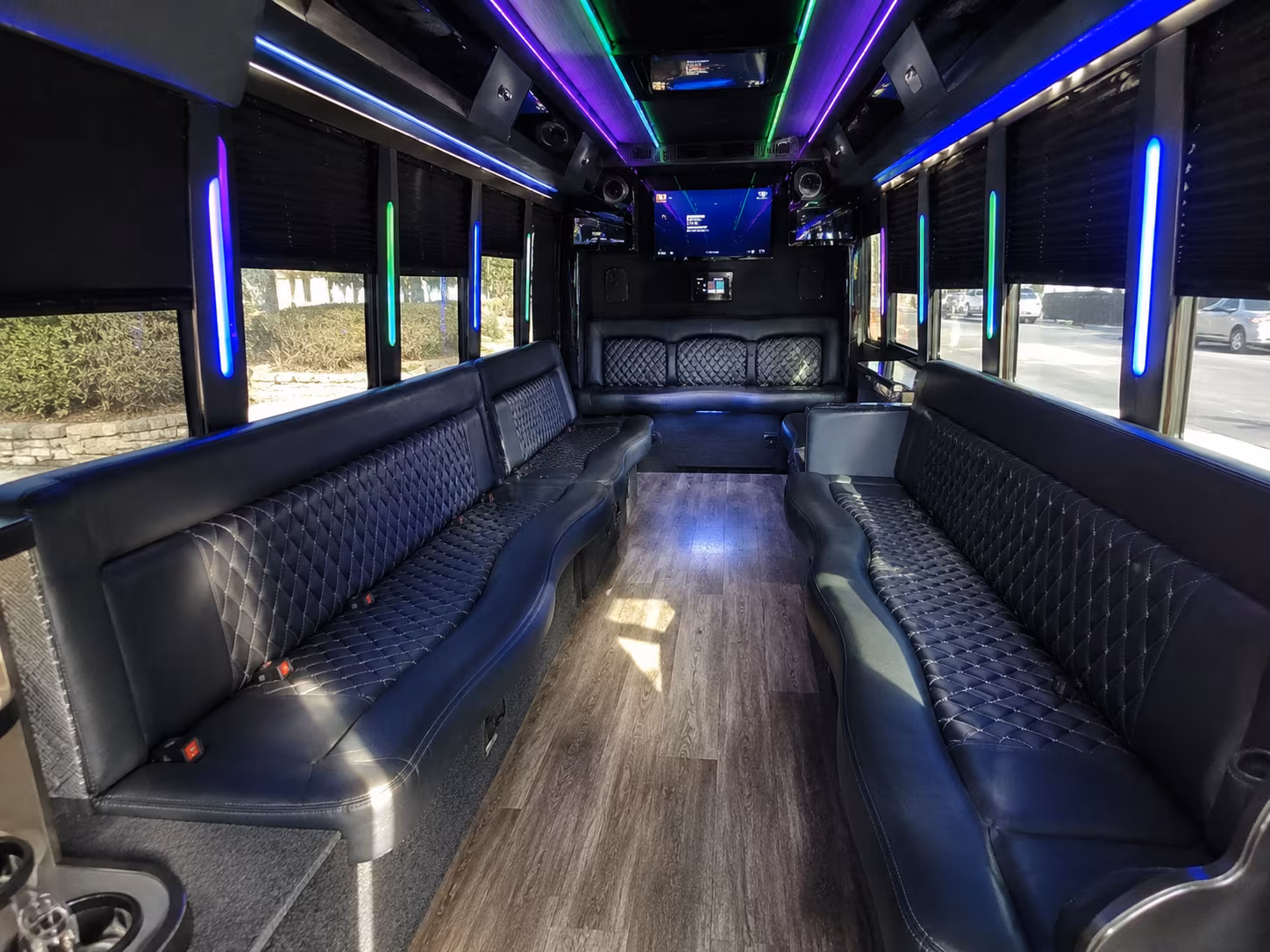 chula vista 15 passenger party bus interior