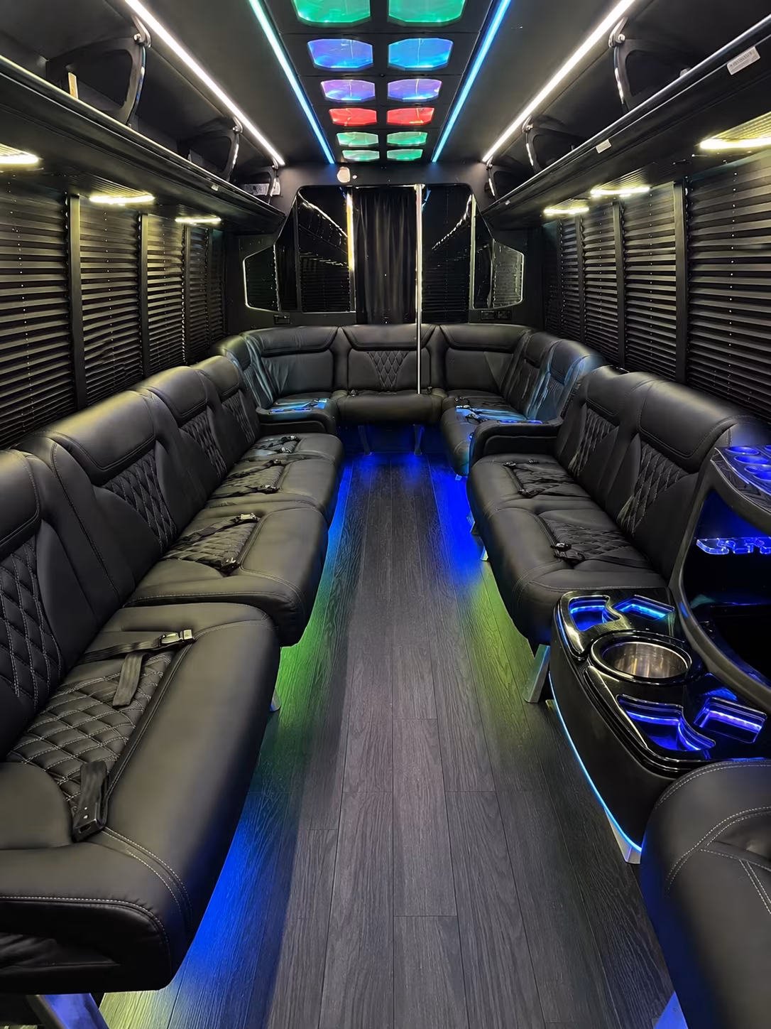 chula vista 20 passenger party bus interior