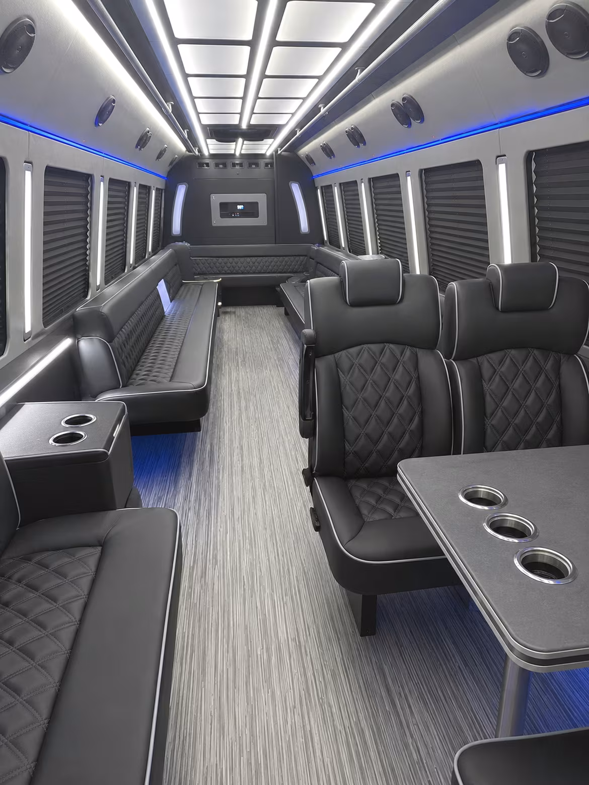chula vista 25 passenger party bus inside