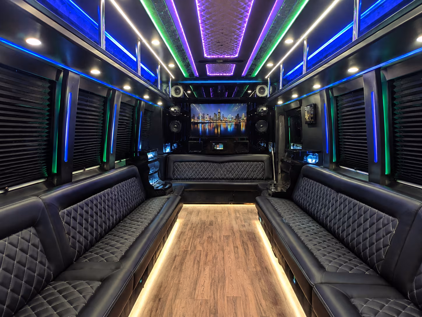 chula vista 25 passenger party bus interior