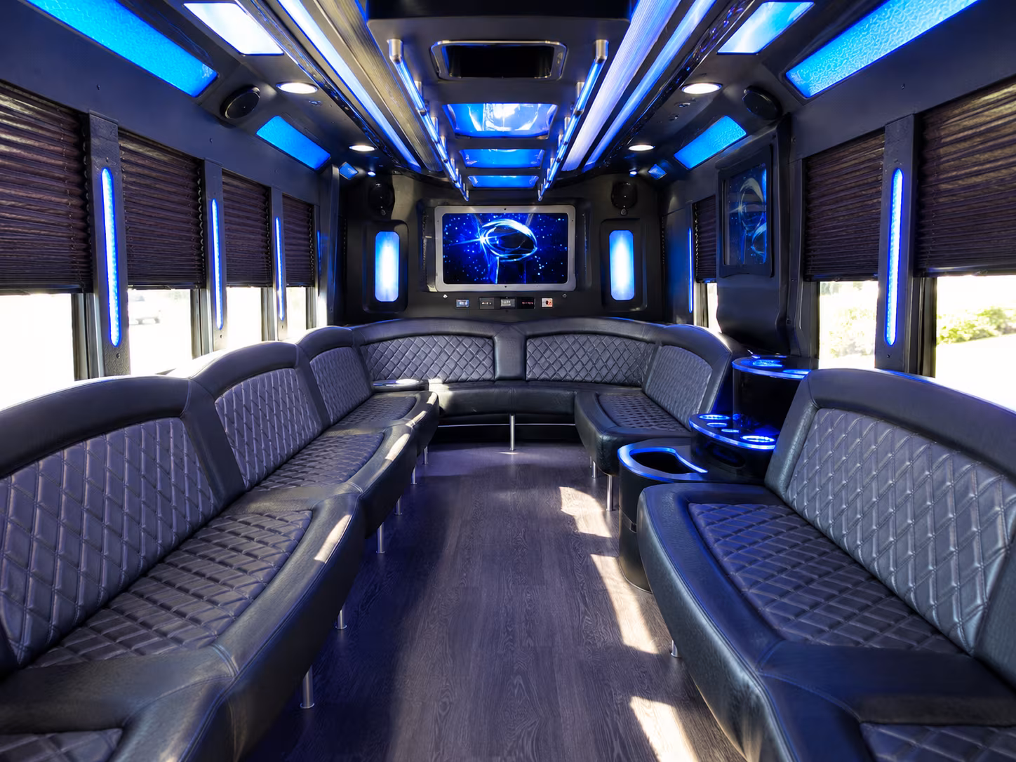 chula vista 28 passenger party bus inside